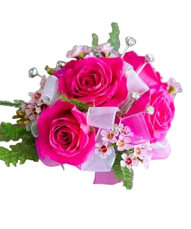 Wrist Corsage - Fuschia Rose