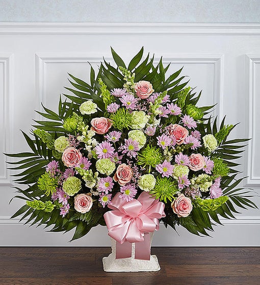 Sympathy Floor Basket - Pastel