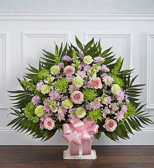 Sympathy Floor Basket - Pastel