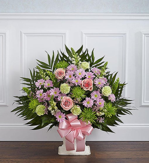 Sympathy Floor Basket - Pastel