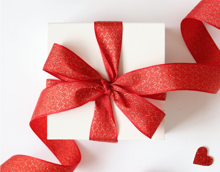 I Love You ribbon for "Bountiful Rose Vase"