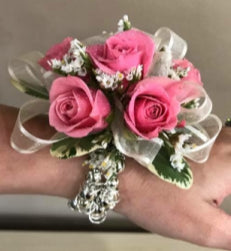 Wrist Corsage - Pink Rose