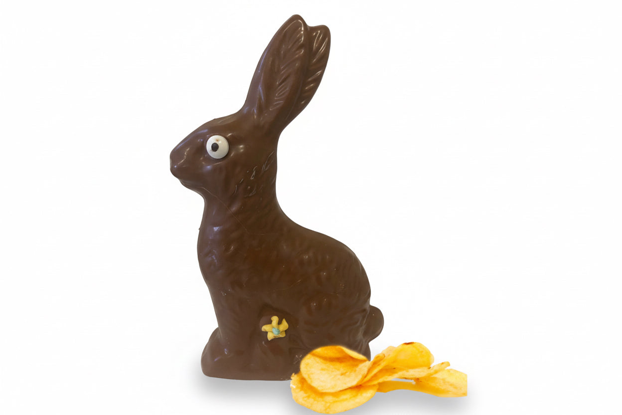 Potato Chip Bunny in Milk Chocolate