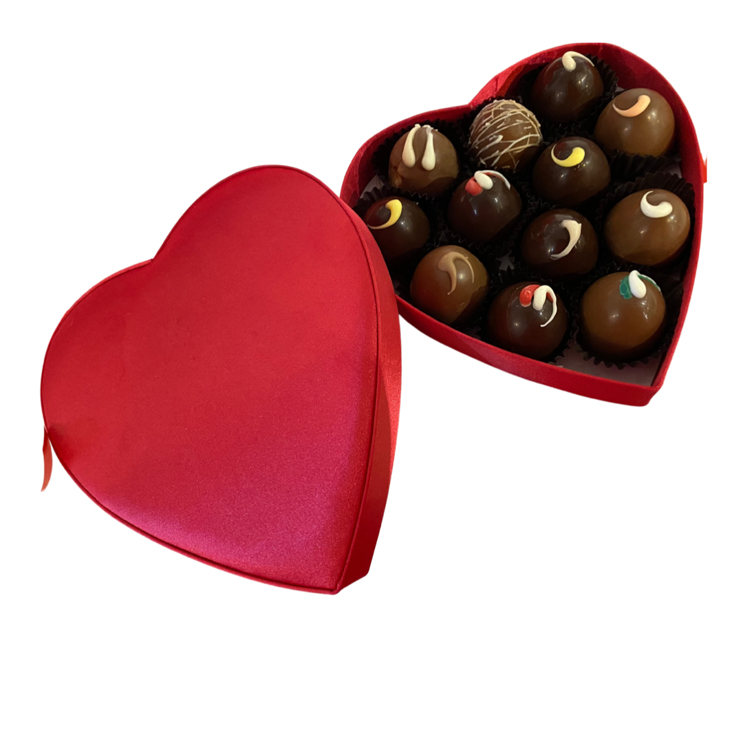 Truffle Velvet Heart Box
