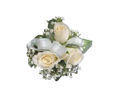 Wrist Corsage - White Rose