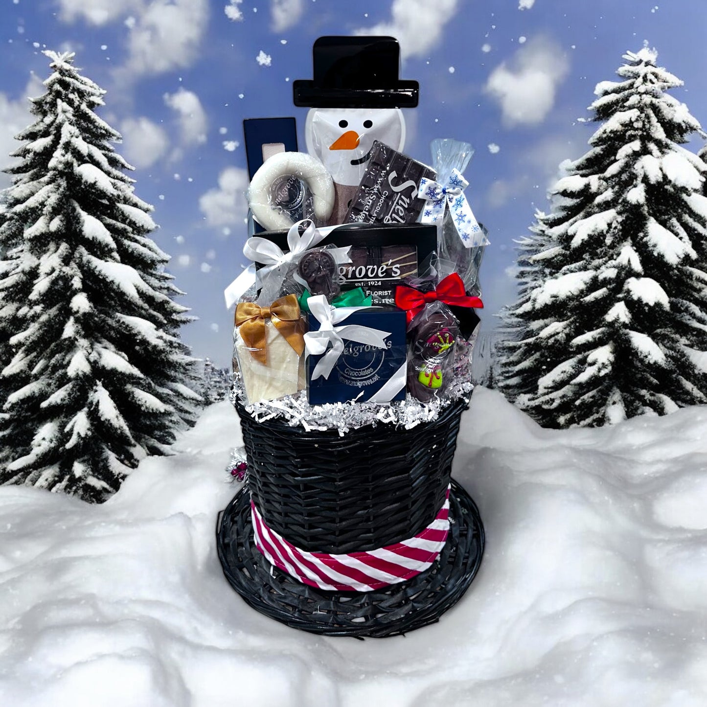 Enchanted Winter Chocolate Gift Basket
