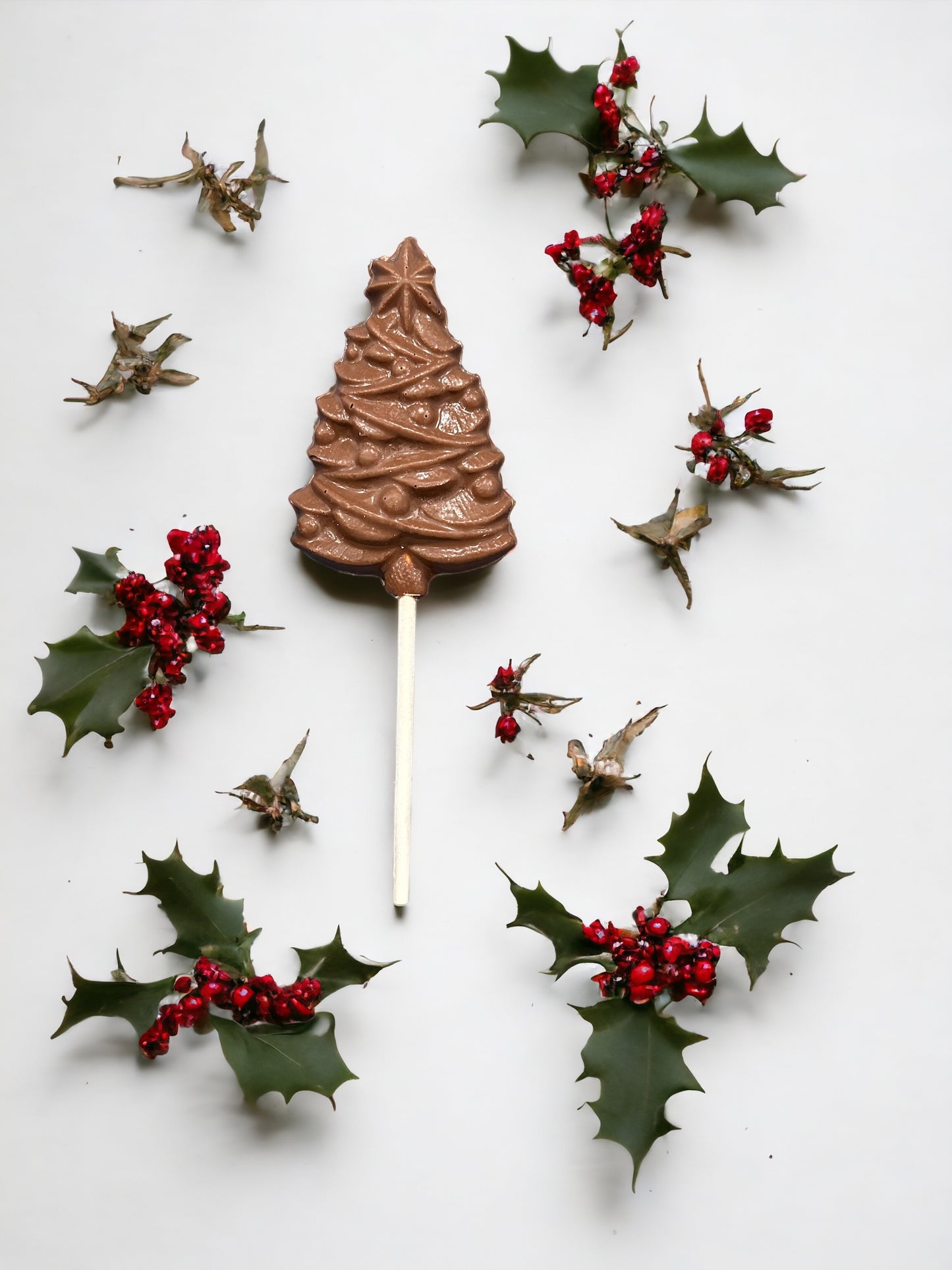 Chocolate Christmas Tree Pops