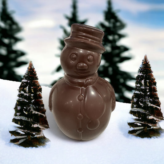 Chocolate Snowman with scarf