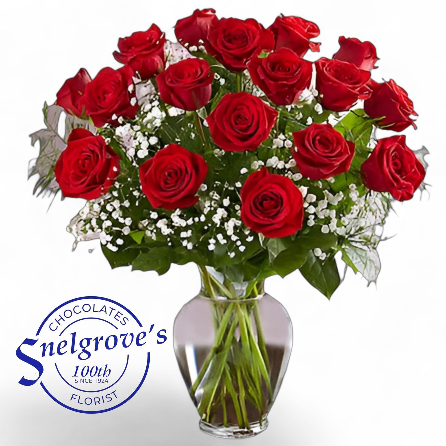 Vase of Red Roses
