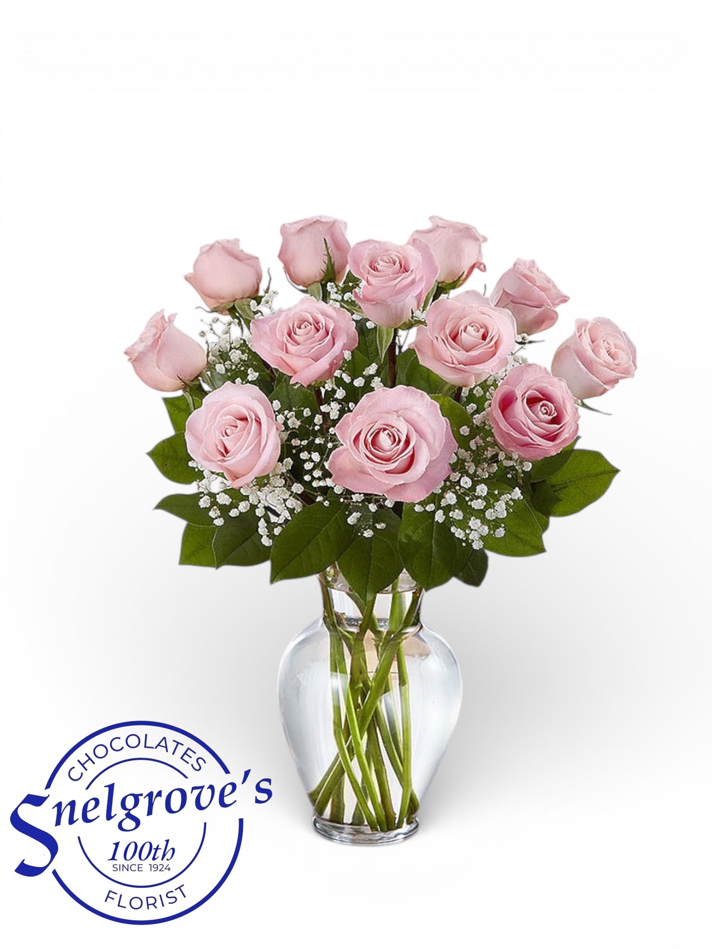 Bountiful Pink Rose Vase