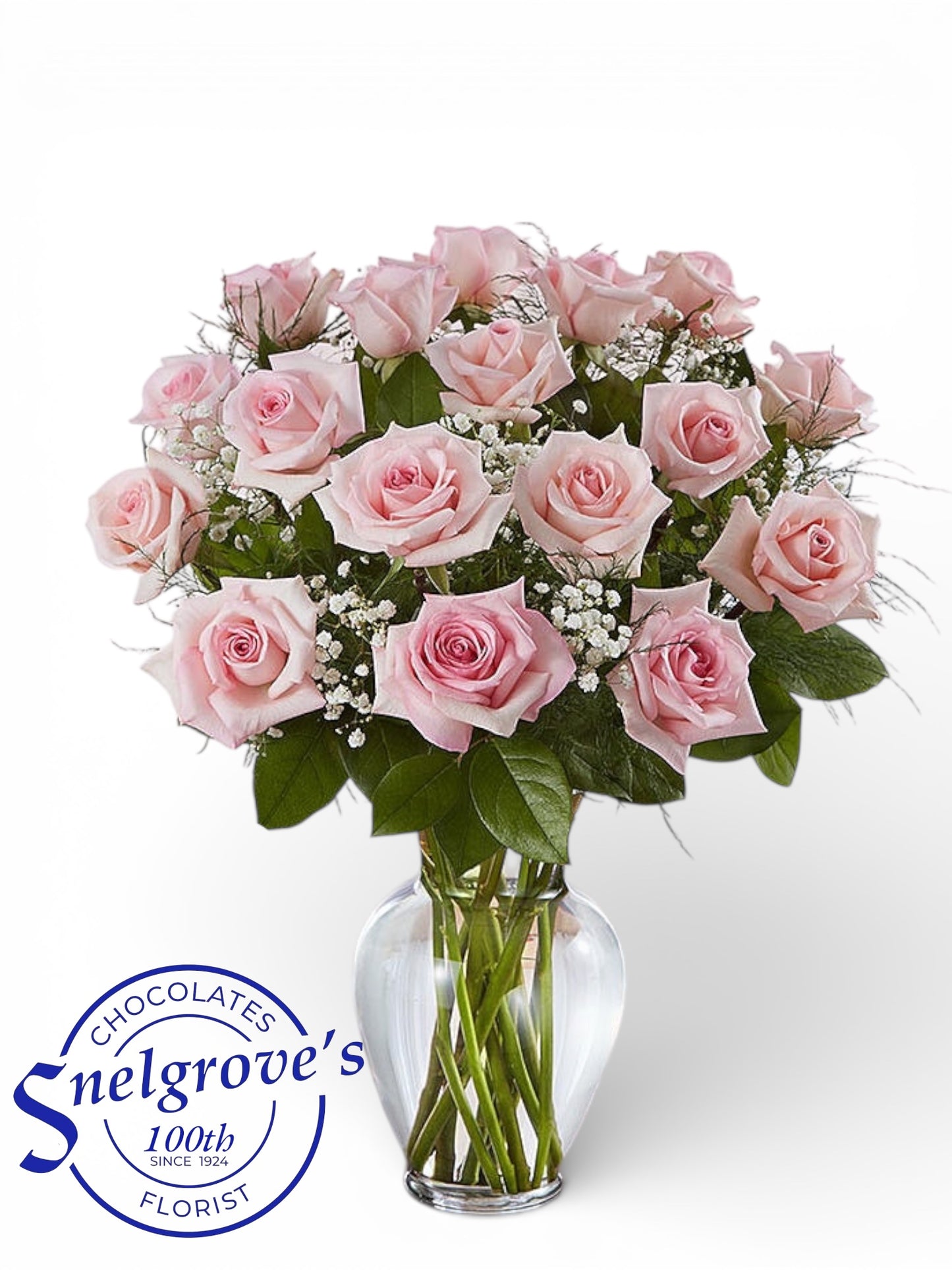 Bountiful Pink Rose Vase