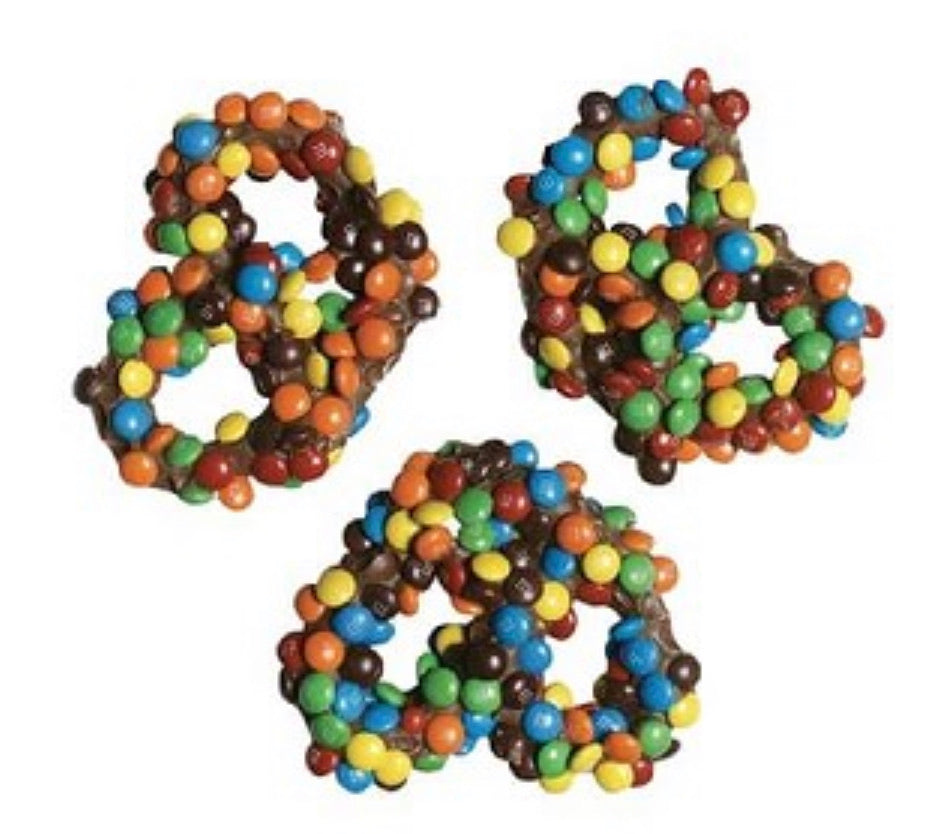 Bagged M&M covered Milk Chocolate Pretzels