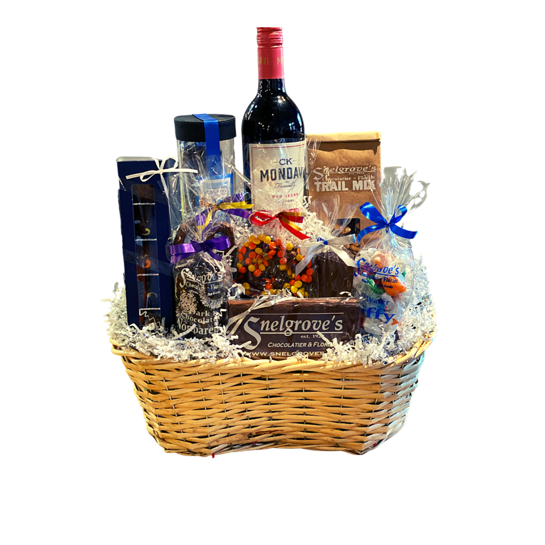 Wine & Chocolate basket