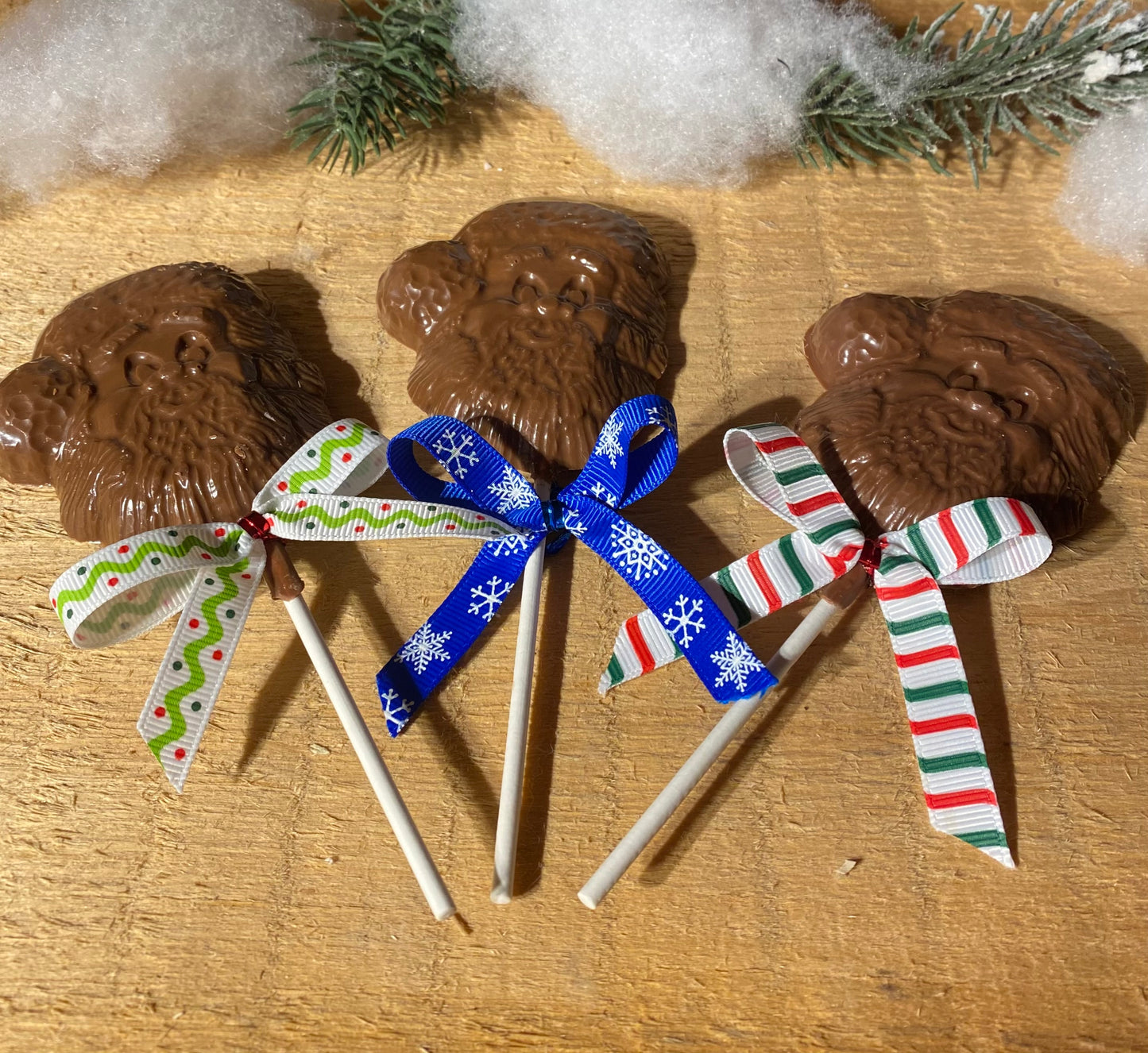 Chocolate Santa Pops